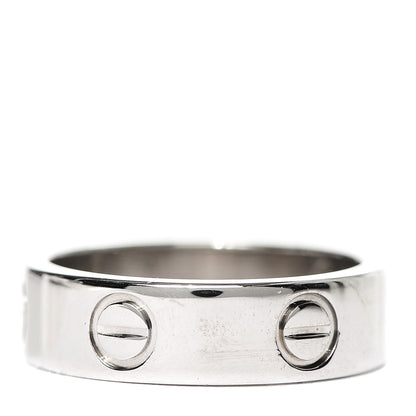 Cartier 18K White Gold 5.5mm LOVE Ring 52 6 3 of 5