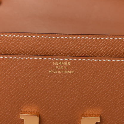 Hermes Epsom Constance Long Wallet To Go Gold 8 of 10