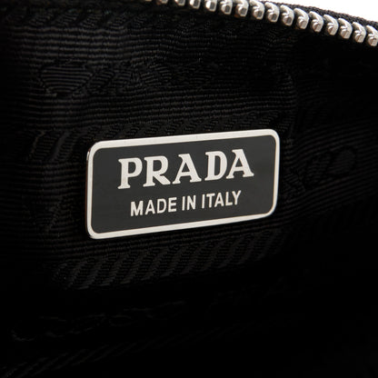 Prada Tessuto Nylon Dog Chain Pouch Black 6 of 10