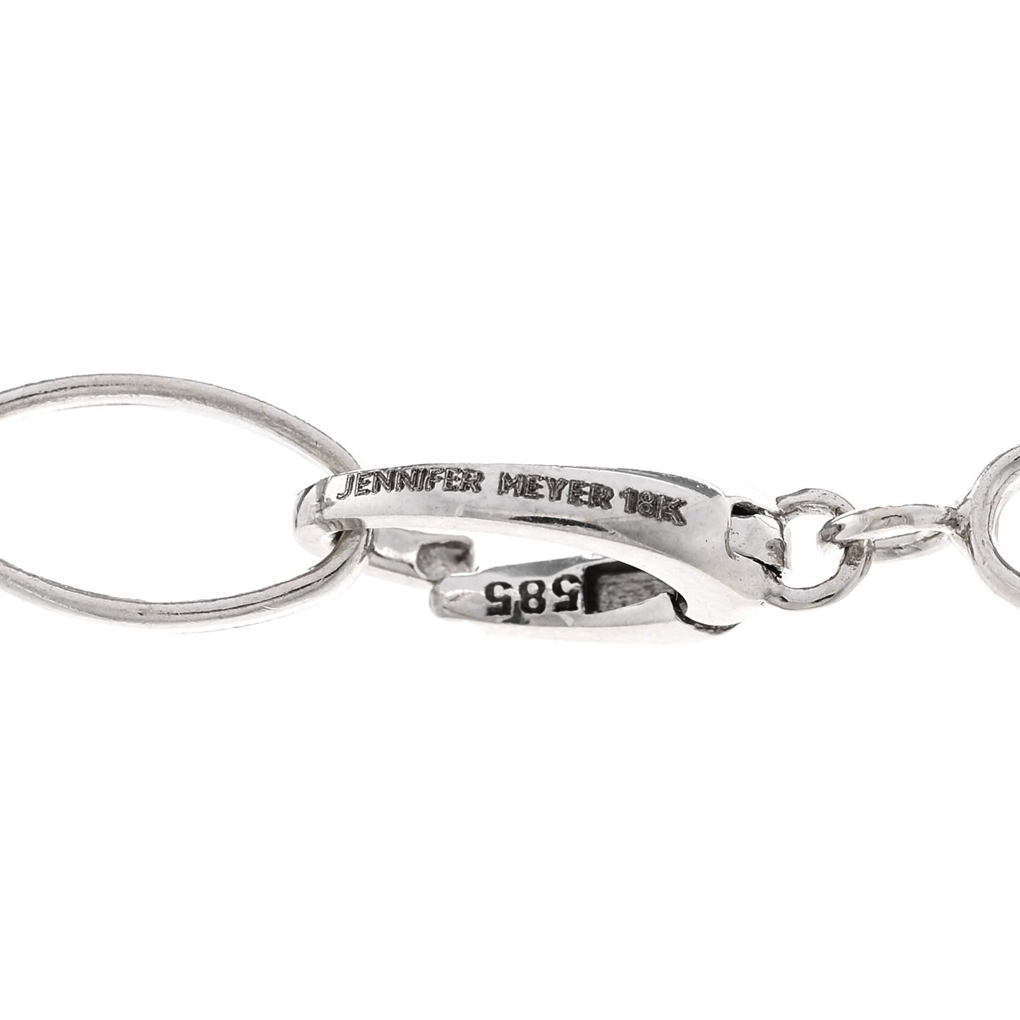 18K White Gold Medium Edith Link Necklace