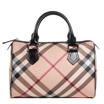 Burberry Supernova Check Medium Chester Bowling Bag Black 1 of 8