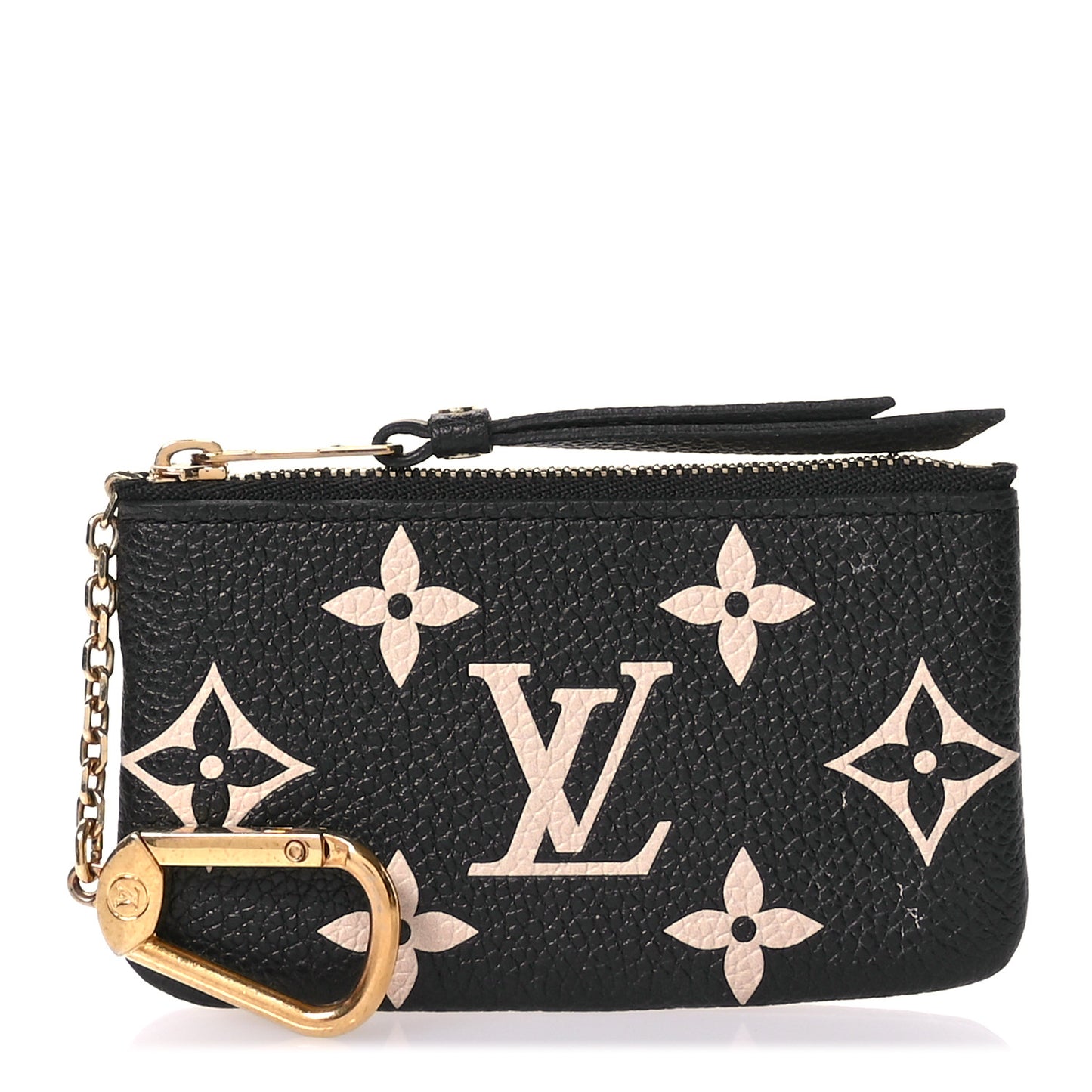 Empreinte Monogram Giant Key Pouch Black Beige