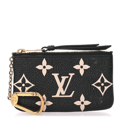 Louis Vuitton Empreinte Monogram Giant Key Pouch Black Beige 1 of 8