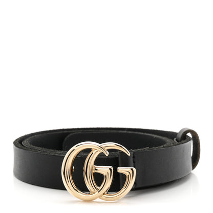 Gucci Cuoio Toscano Double G 20mm Belt 70 28 Black 1 of 5