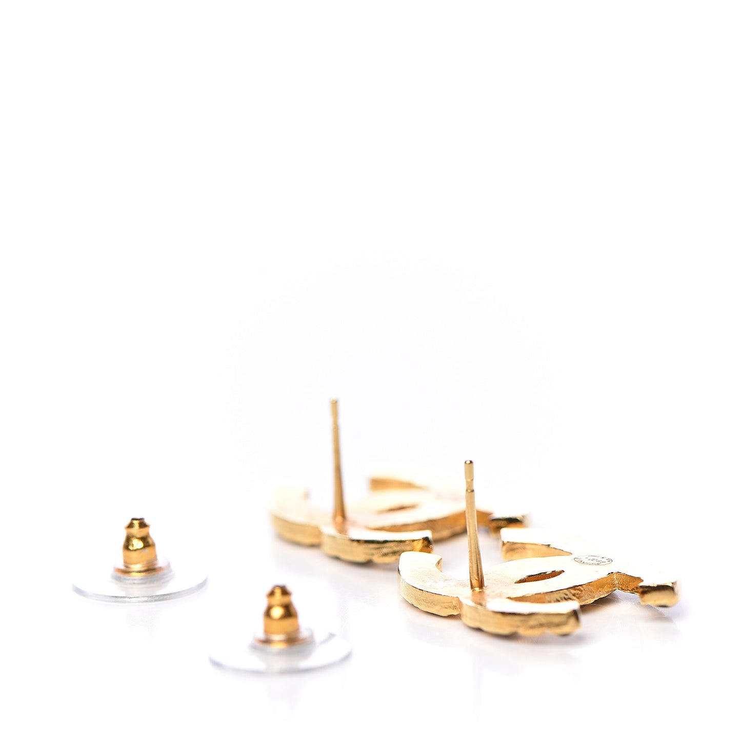 Resin Along The Nile CC Earrings Gold Black