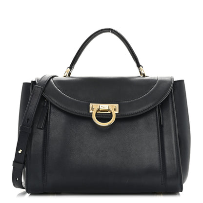 Salvatore Ferragamo Calfskin Sofia Rainbow Top Handle Bag Blue 1 of 21