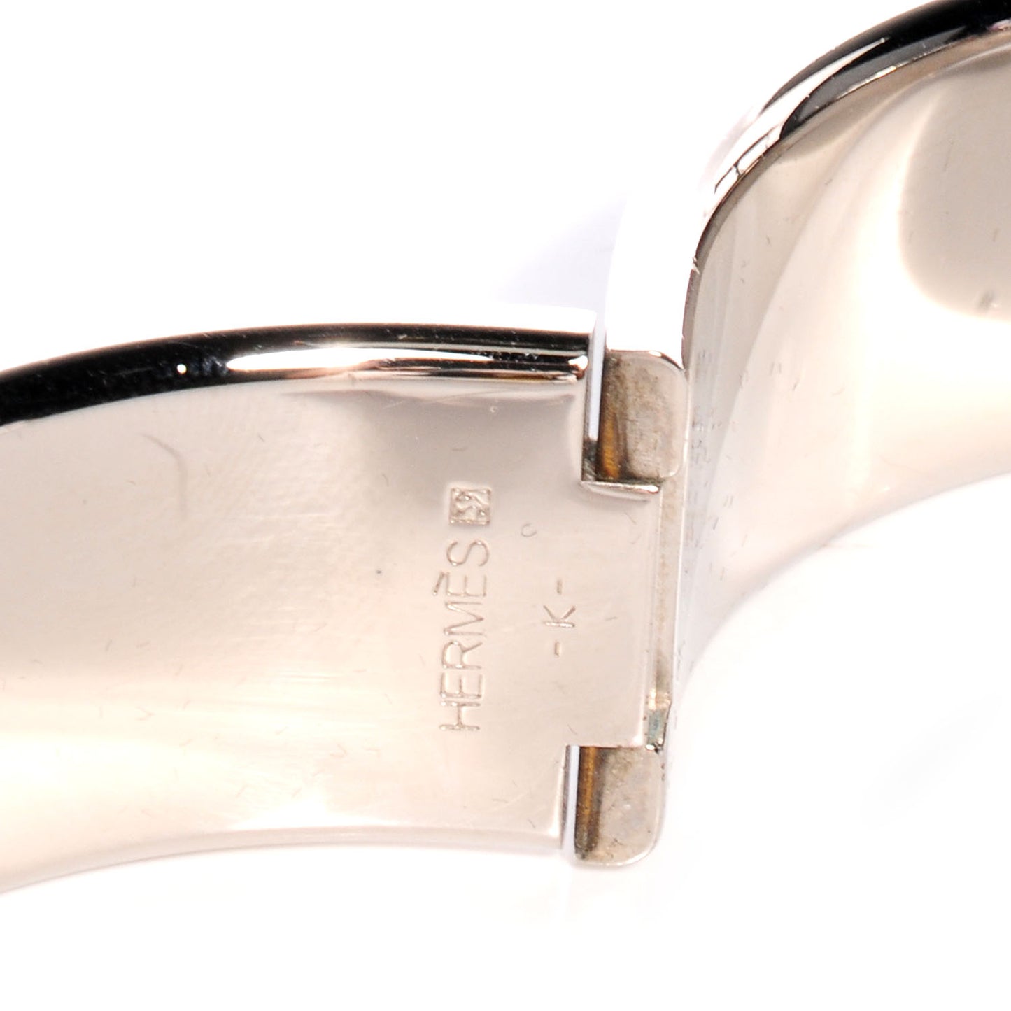 Enamel Clic Clac H Bracelet Wide PM Black