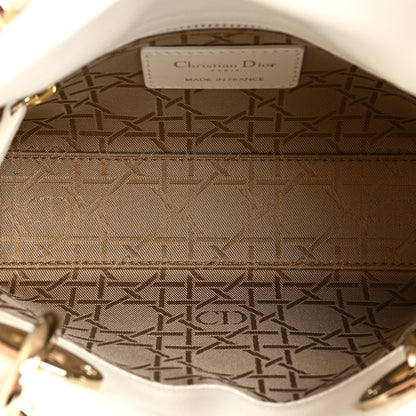 Christian Dior Lambskin Cannage Mini Lady Dior White 5 of 9