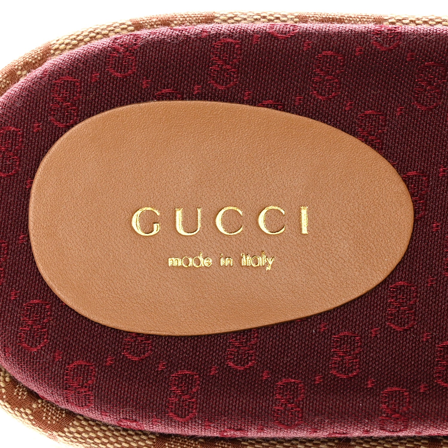 Gucci Canvas GG Monogram Angelina Platform Slide Sandals 38 Beige Ruggine 7 of 9