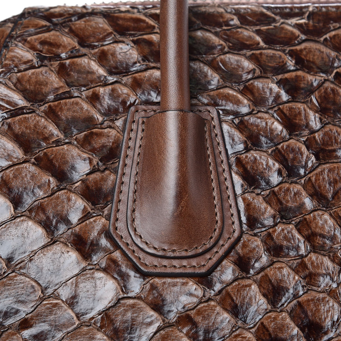 Calfskin Pirarucu Large Antigona Brown