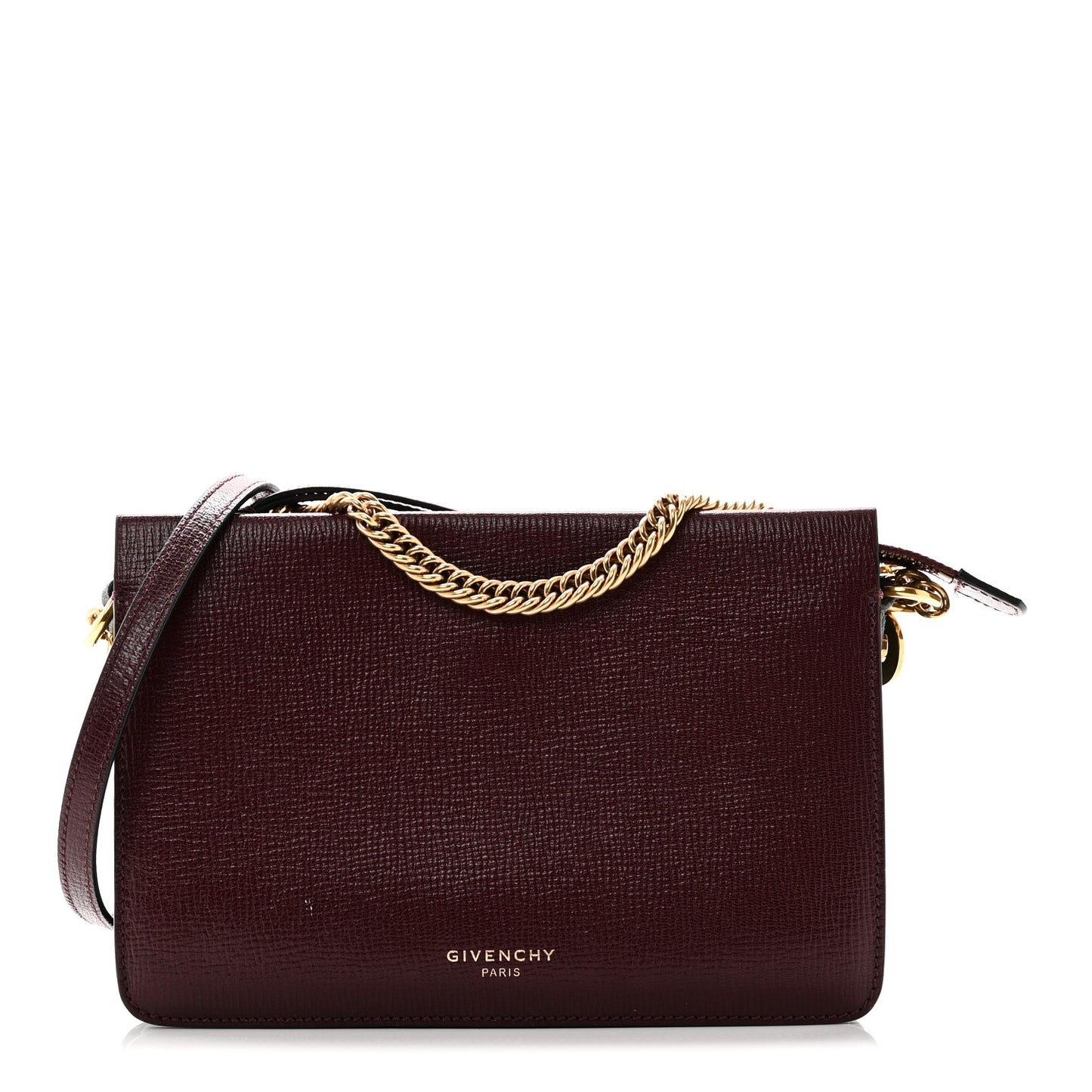 Grained Calfskin Suede Cross 3 Crossbody Bag Aubergine Graphite