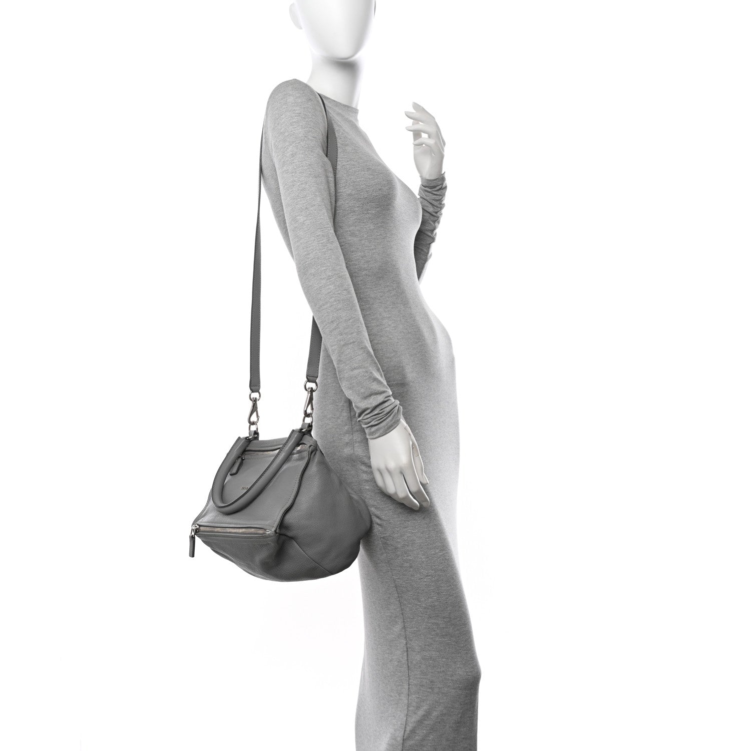 Givenchy Sugar Goatskin Small Pandora Pearl Grey 2 of 16