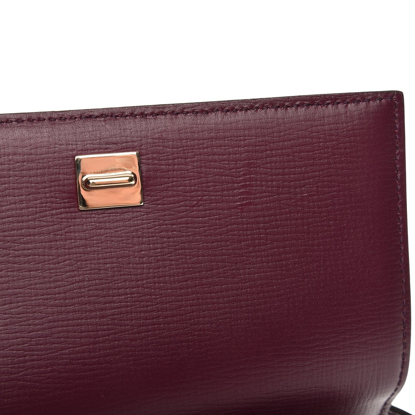 Textured Calfskin Mini Pandora Box Crossbody Bag Dark Purple