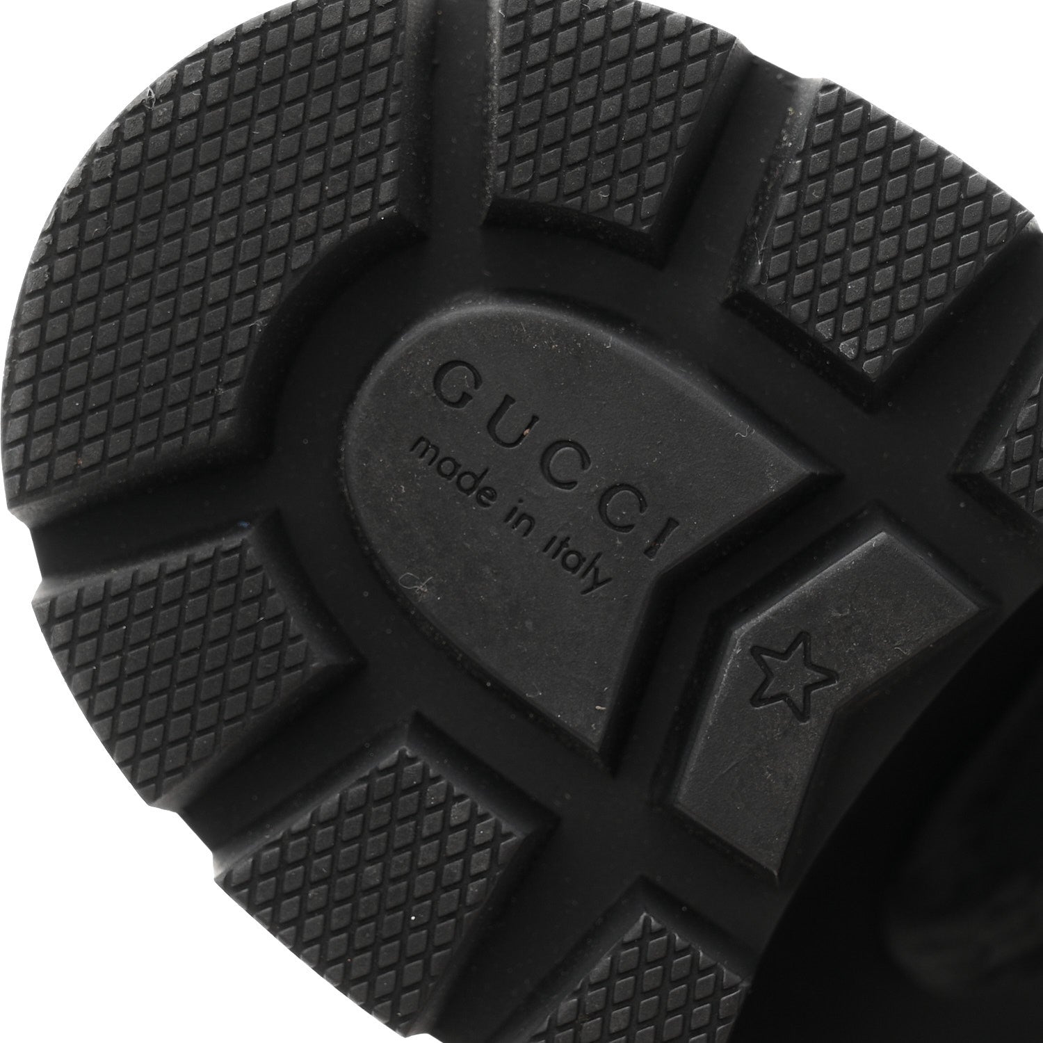 Gucci Apollo Calfskin GG Supreme Nappa Samoa Quilted Lace Up Ankle Boots 41 Black 7 of 10