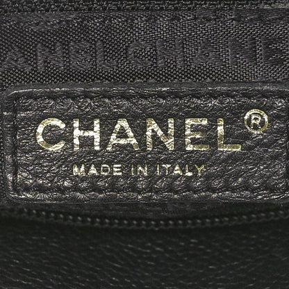 Chanel Deerskin CC Tote Black Black 7 of 10