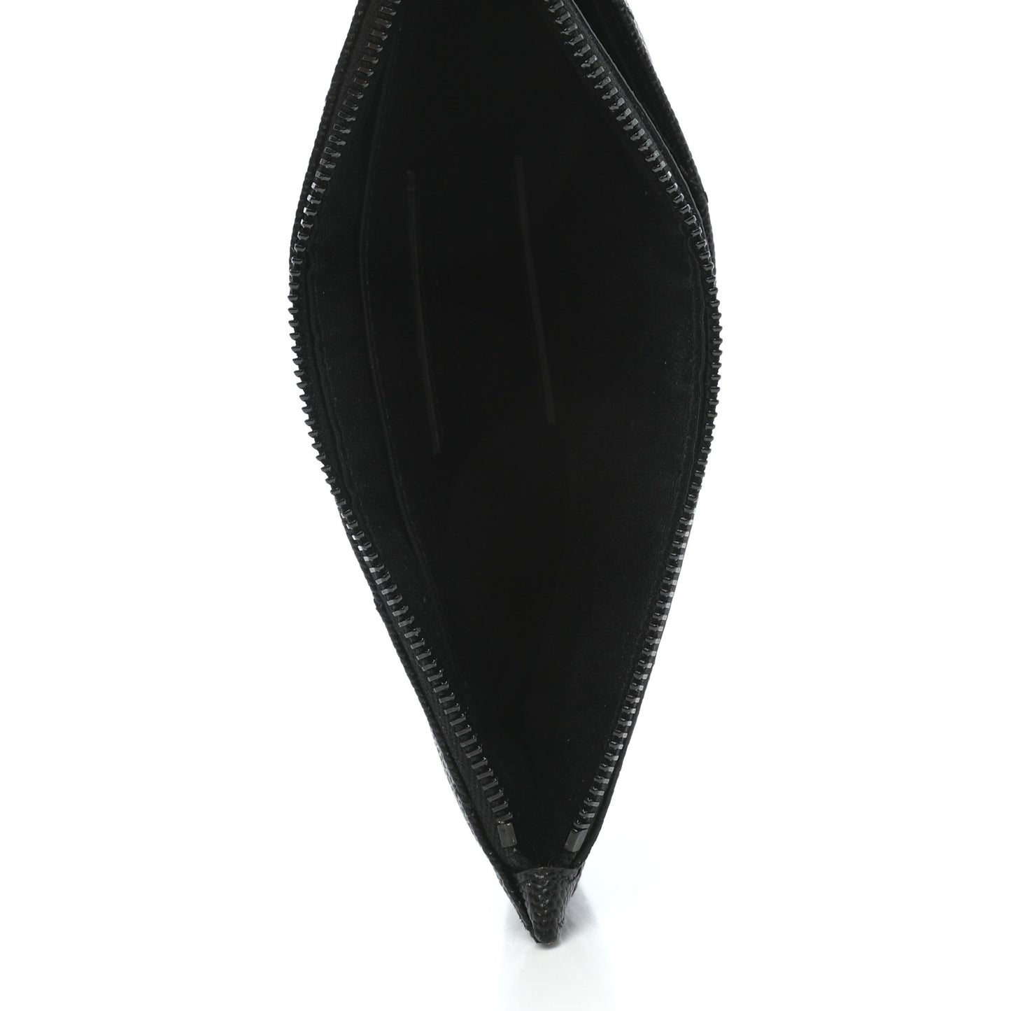 Grain De Poudre Chevron Monogram Bill Pouch Black