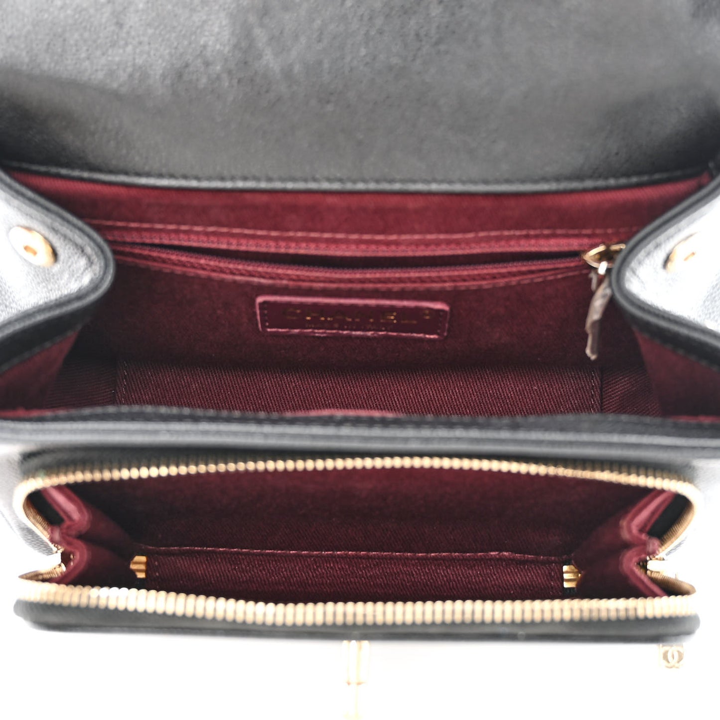 Caviar Quilted Small Business Affinity Flap Black