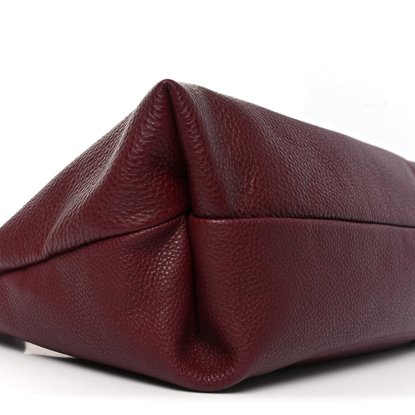 Grained Calfskin Softbit Maxi Shoulder Bag Rosso
