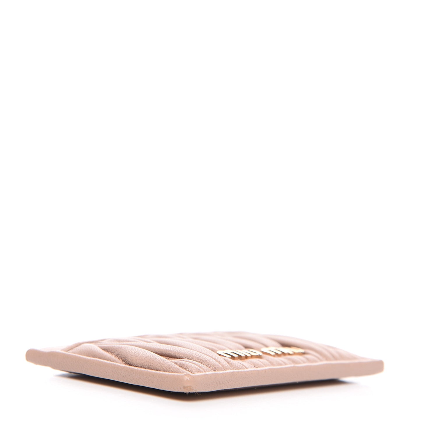 Nappa Matelasse Card Holder Cammeo