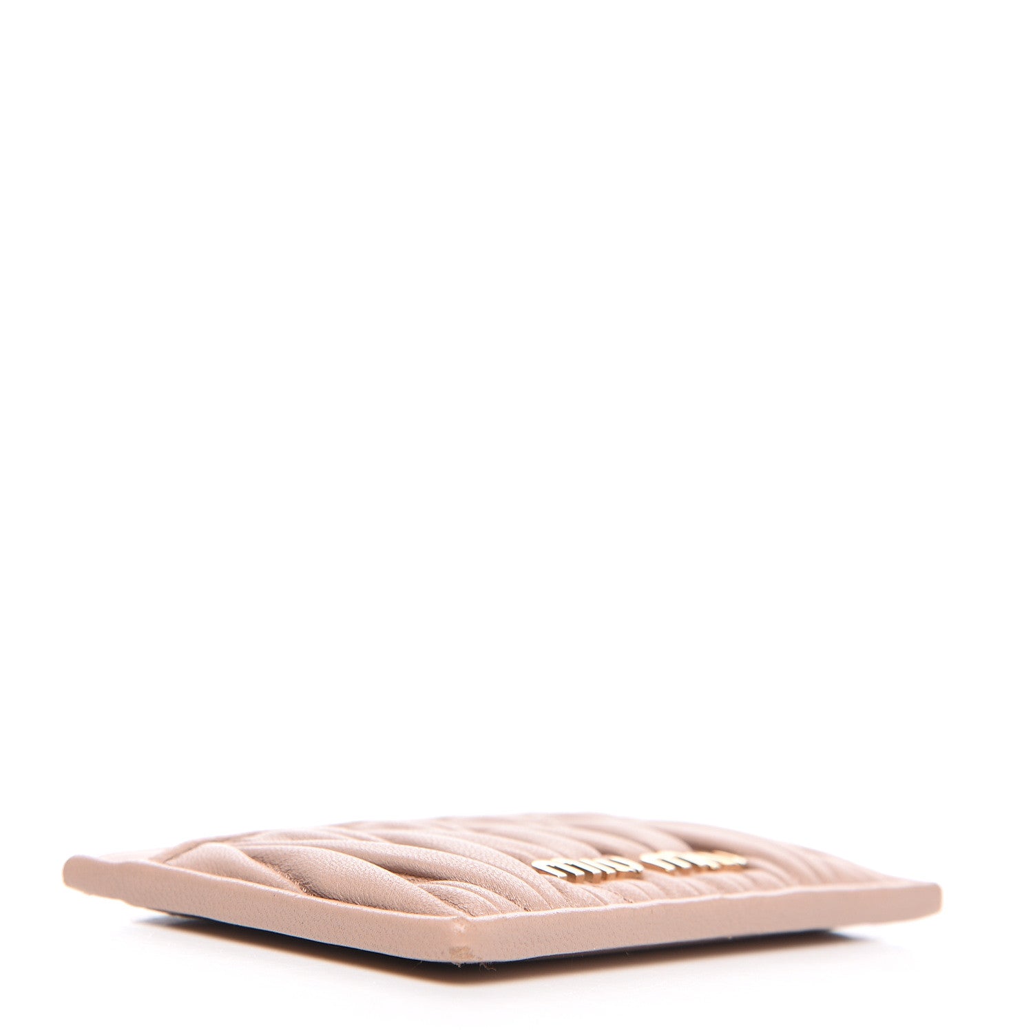 Miu Miu Nappa Matelasse Card Holder Cammeo 3 of 8