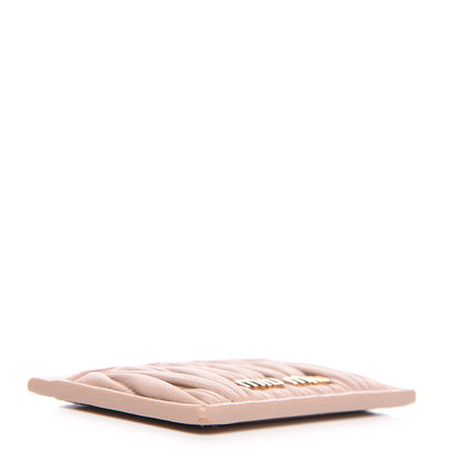 Miu Miu Nappa Matelasse Card Holder Cammeo 3 of 8