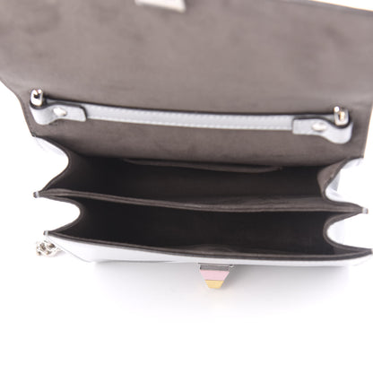 Fendi Vitello Liberty Fun Fair Metal Studded Small Kan I Shoulder Bag Grigio Perla Multicolor 5 of 10
