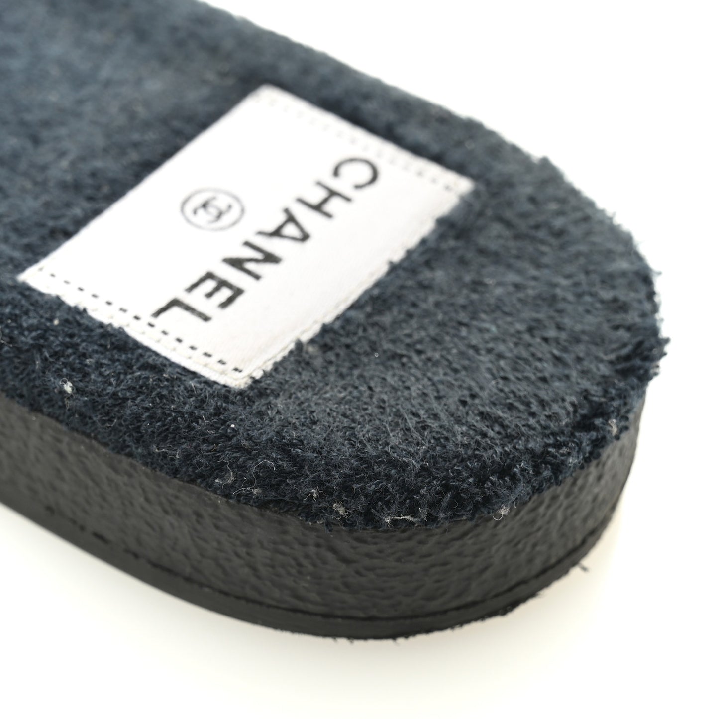 Terry CC Flat Mules Sandals 40 Black