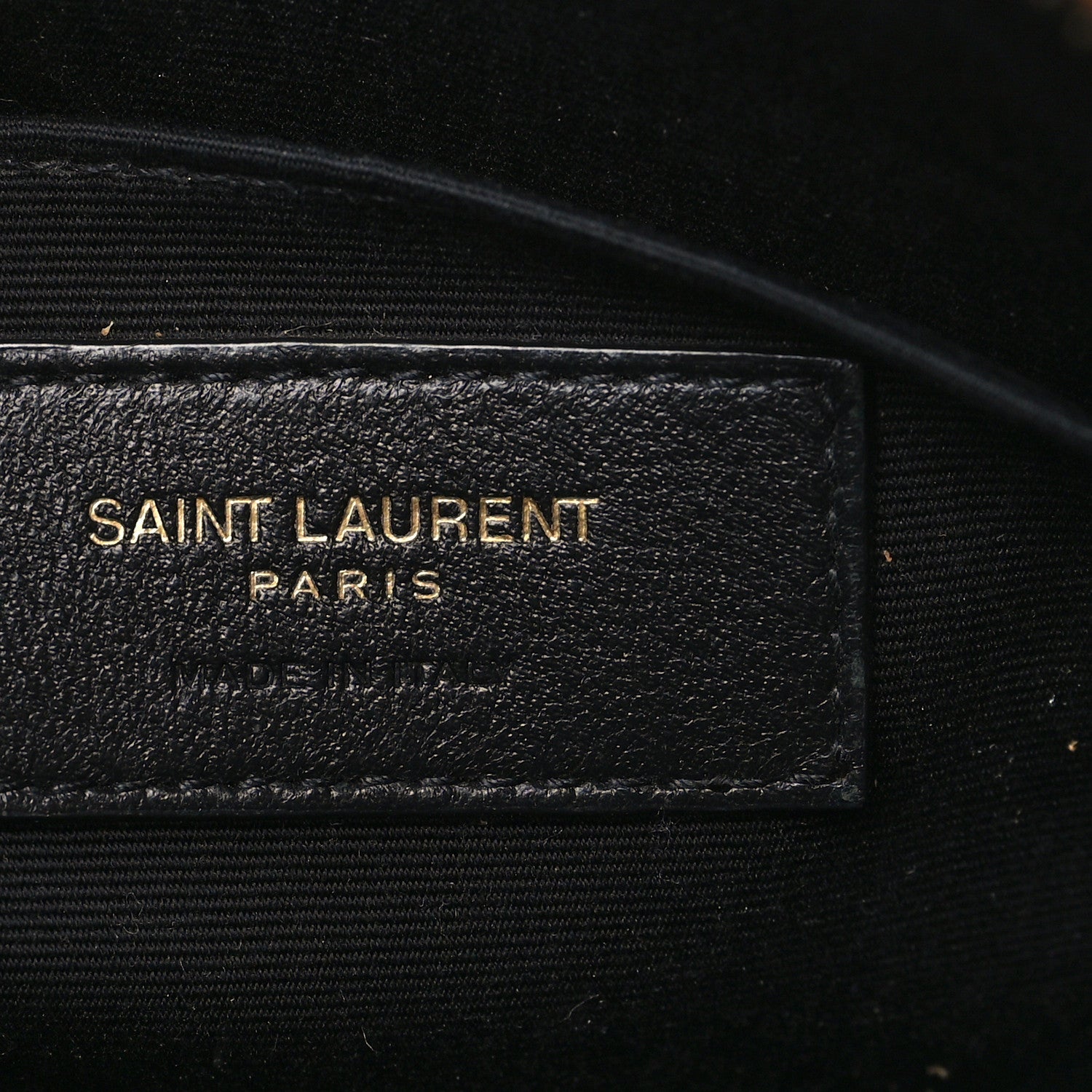 Saint Laurent Suede Matelasse Monogram Lou Camera Bag Cinnamon 6 of 8