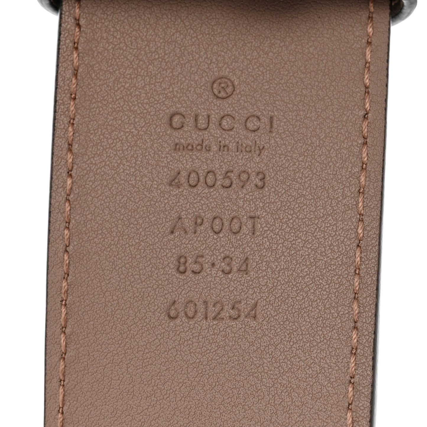 Calfskin Double G 40mm Belt 85 34 Porcelain Rose
