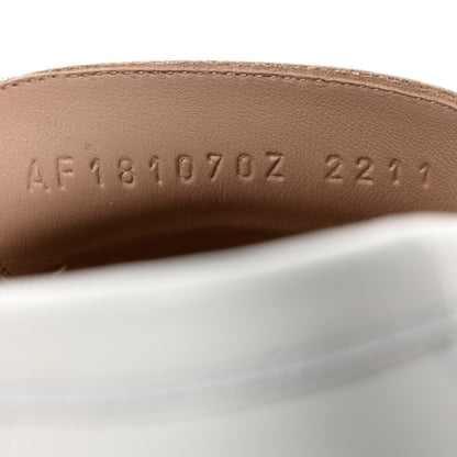 Hermes Goatskin Womens Royal Loafers 38 Multicolor White 6 of 9