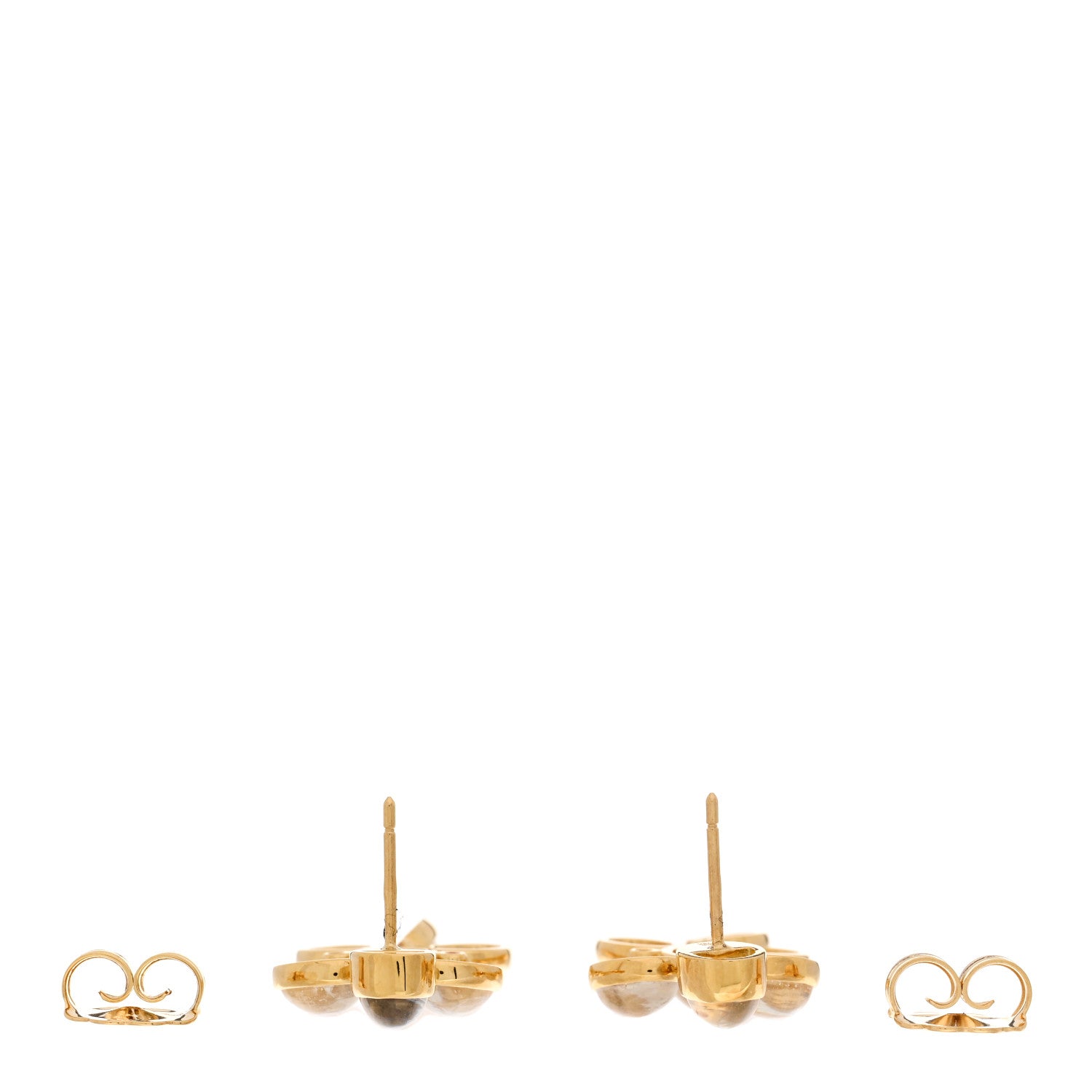 Temple St. Clair 18K Yellow Gold Moonstone Diamond Drop Earrings 3 of 4