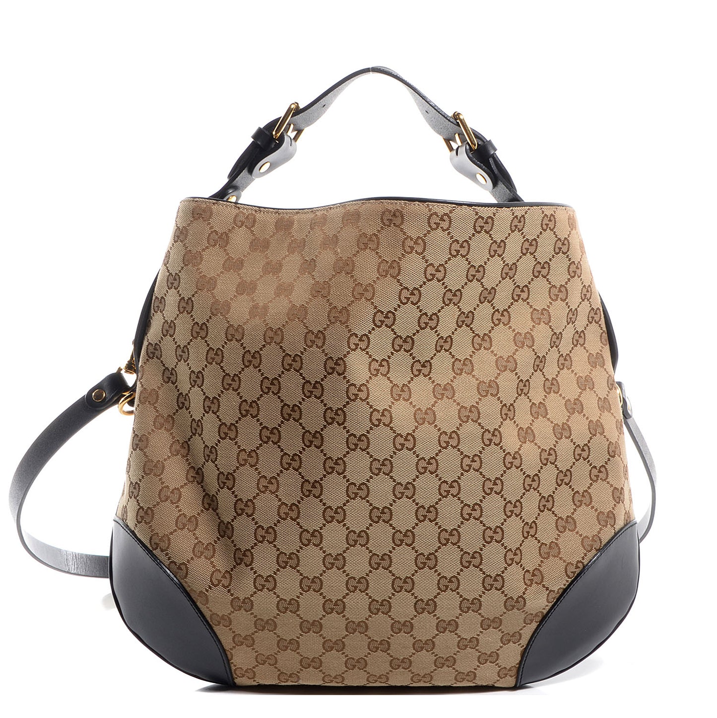 Monogram Medium Patti Stud Hobo Black