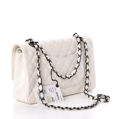 Chanel Grained Calfskin Quilted Medium Double Flap White 3 of 12