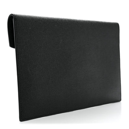 Saint Laurent Grain De Poudre Uptown Pouch Black 3 of 7