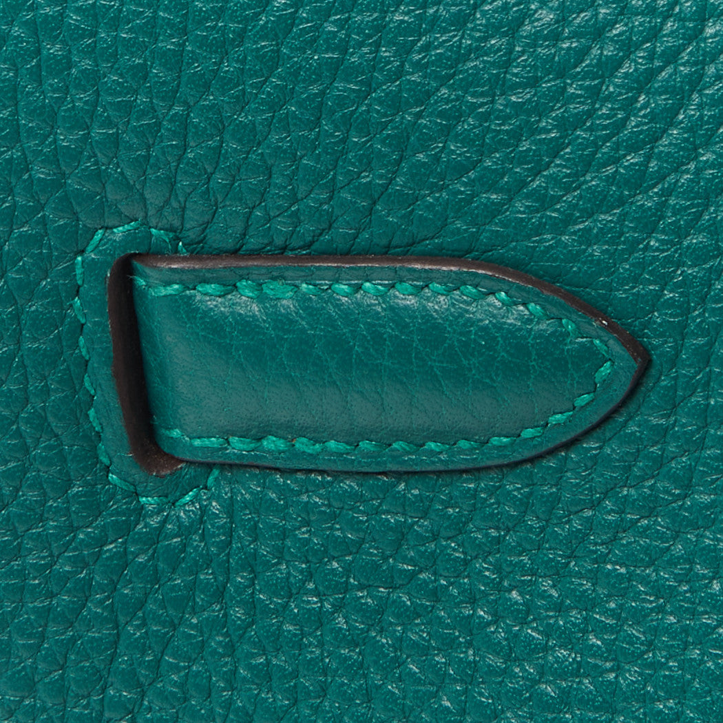 Hermes Taurillon Clemence Birkin 35 Malachite 12 of 30