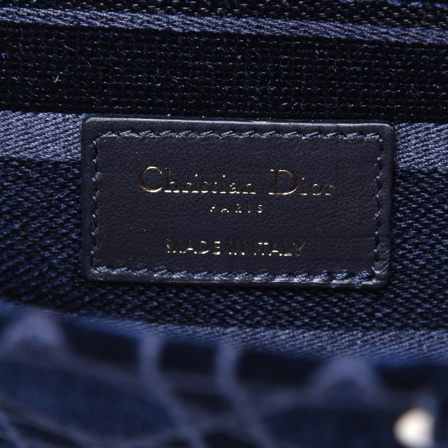 Christian Dior Velvet Cannage Medium Lady D-Lite Blue 7 of 11