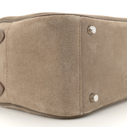 Hermes Veau Grizzly Swift Mini Lindy 20 Gris Caillou Etoupe 9 of 12