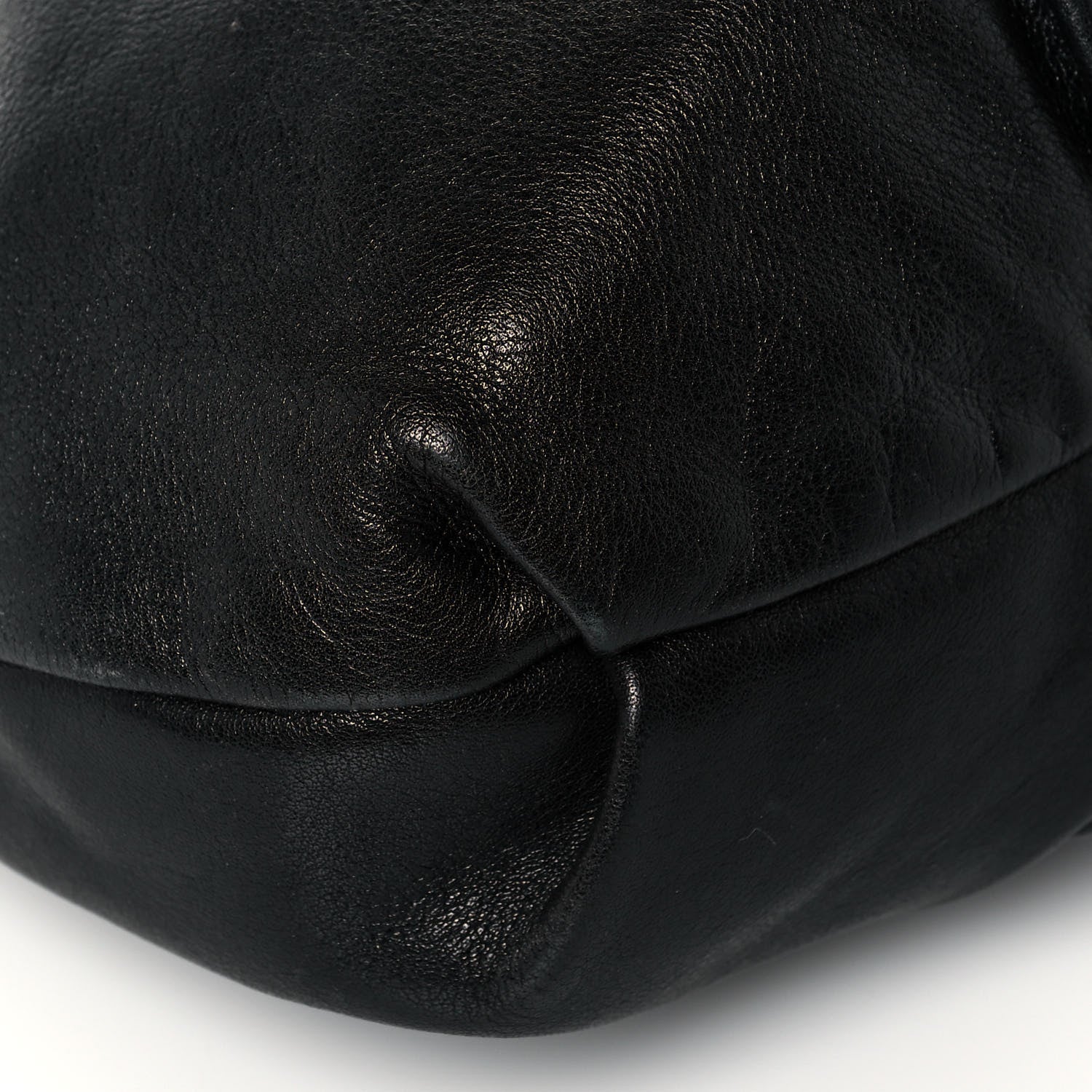 Prada Soft Calfskin Pleated Hobo Black 7 of 12
