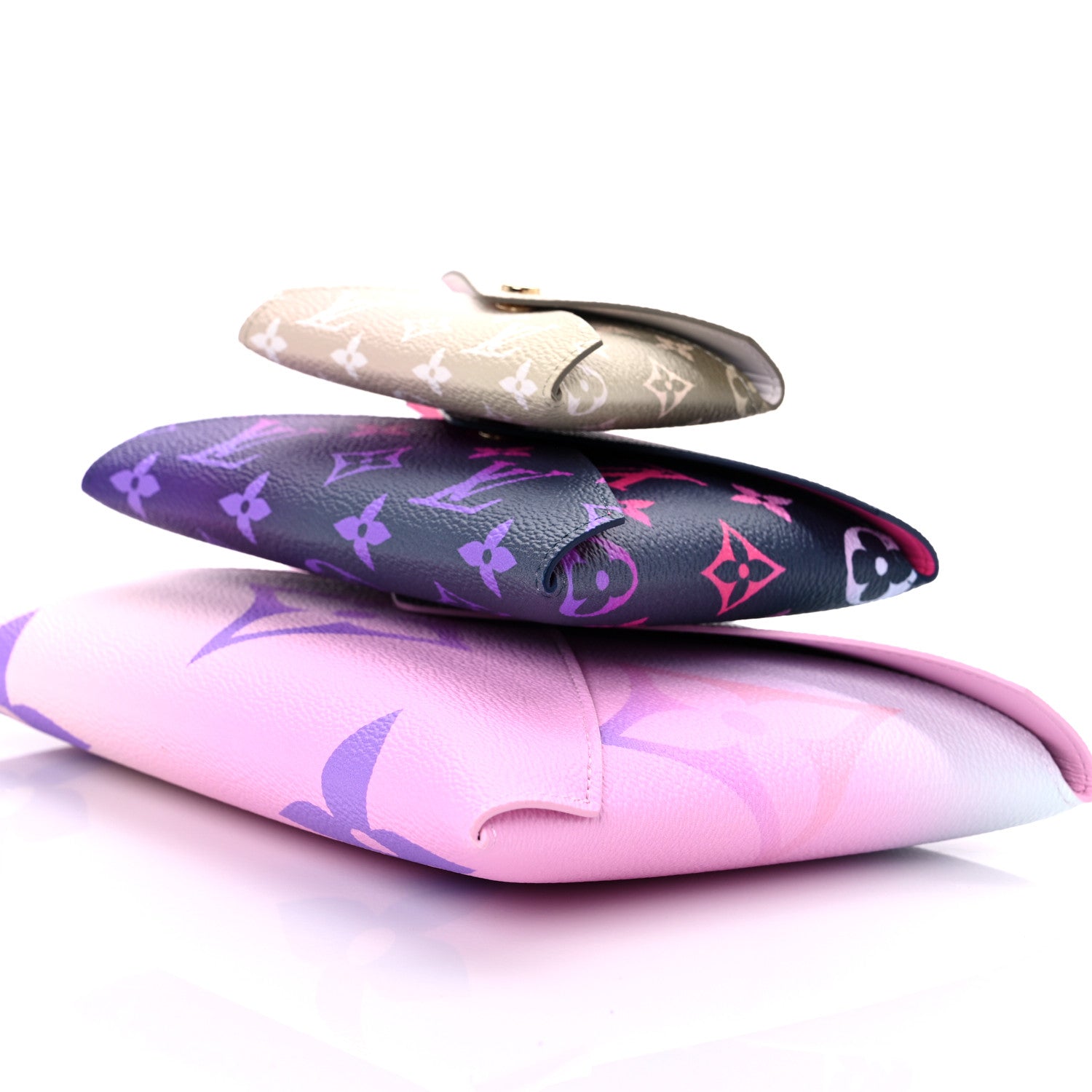 Louis Vuitton Monogram Giant Spring In The City Kirigami Pochette Set Sunrise Pastel Midnight Fuchsia Sunset Kaki 10 of 11