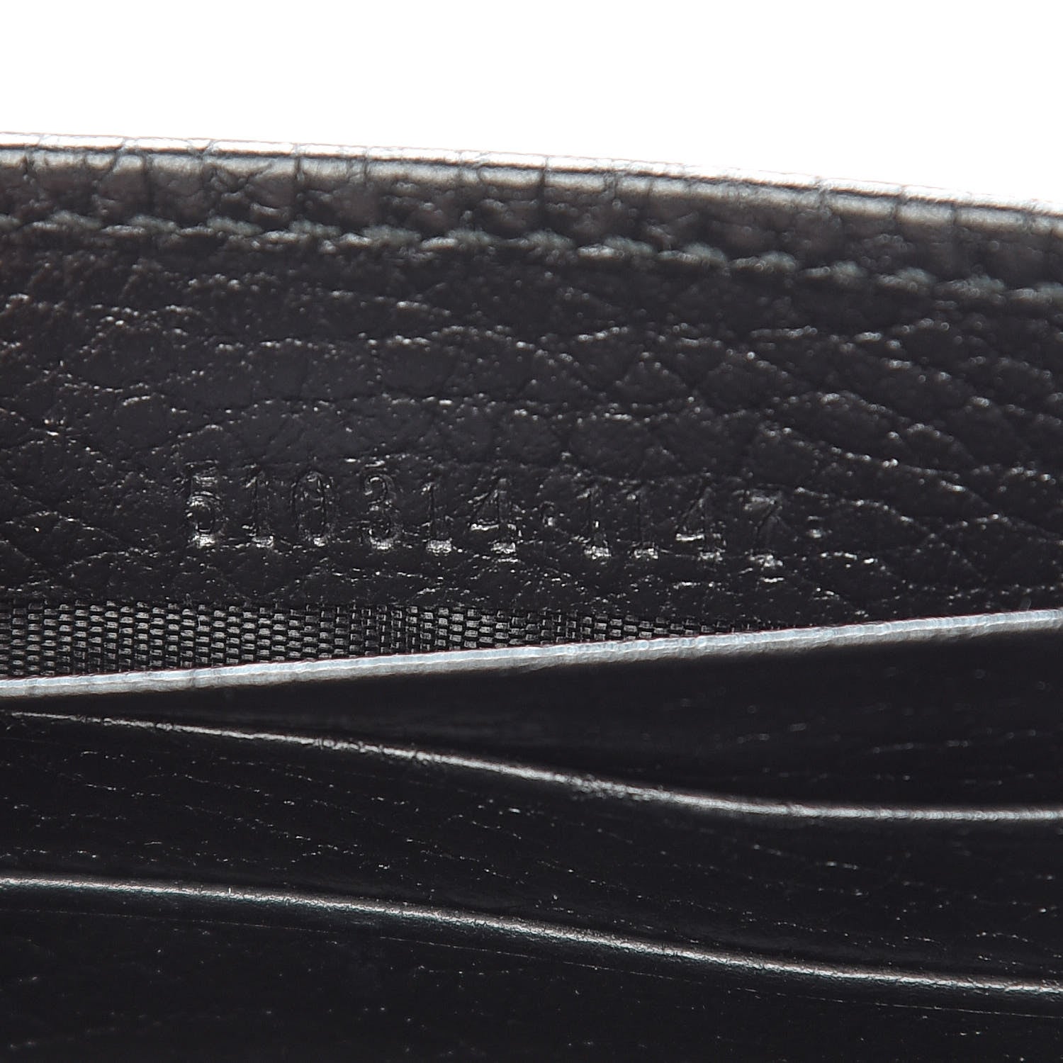 Gucci Dollar Calfskin Interlocking G Chain Wallet Black 7 of 12