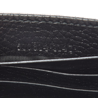 Gucci Dollar Calfskin Interlocking G Chain Wallet Black 7 of 12