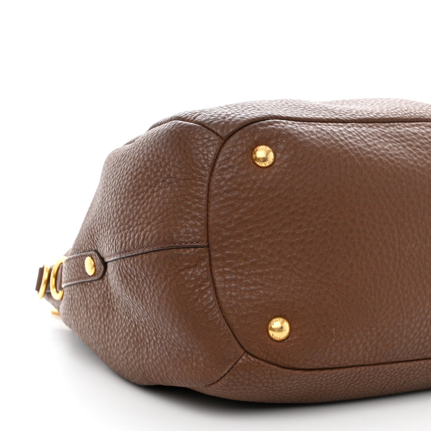 Vitello Daino Shoulder Bag Tabacco