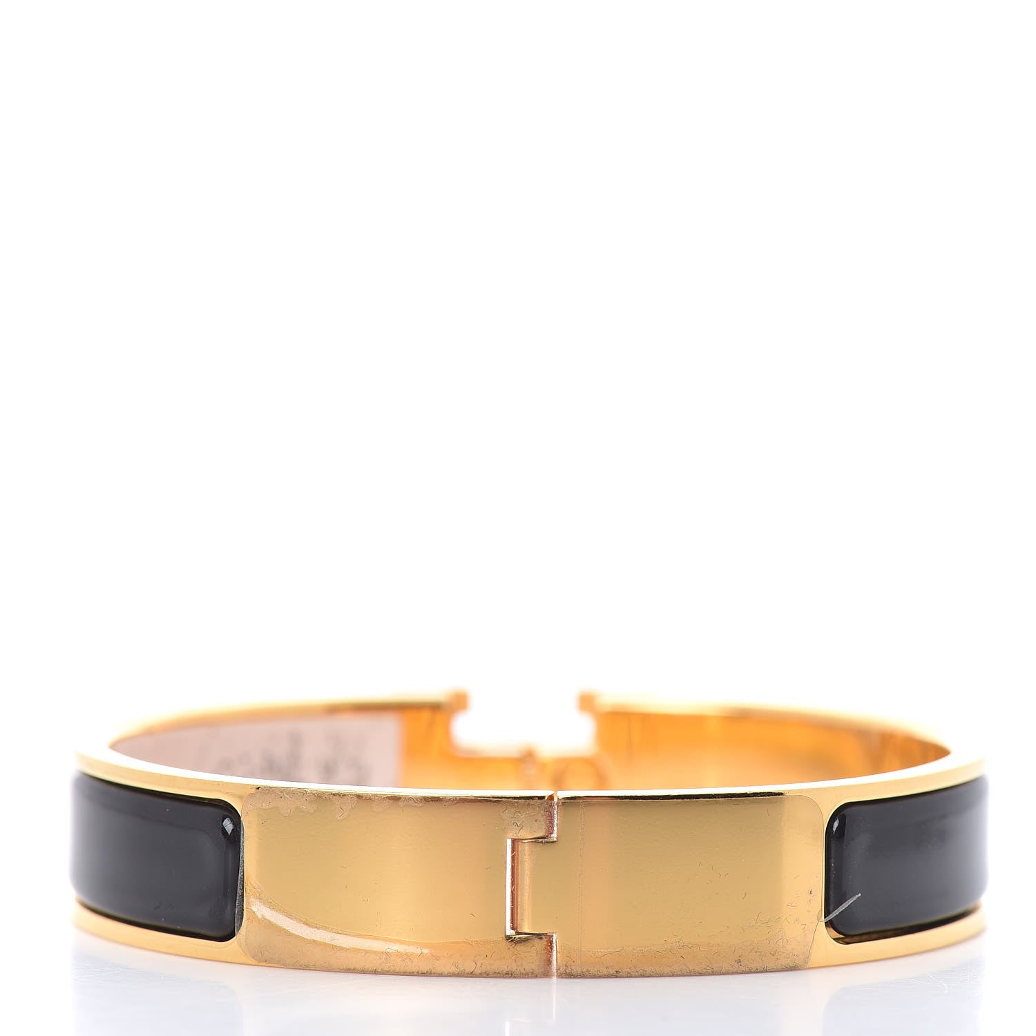 Hermes Enamel Narrow Clic Clac H Bracelet PM Black 3 of 4