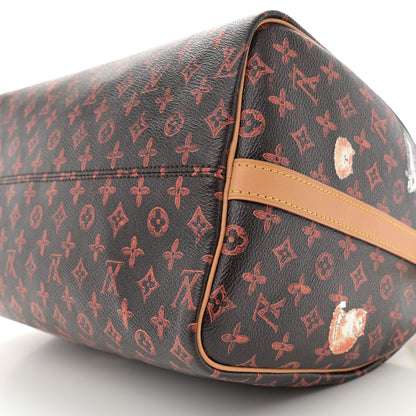 Louis Vuitton Catogram Speedy Bandouliere 30 Marron 10 of 11