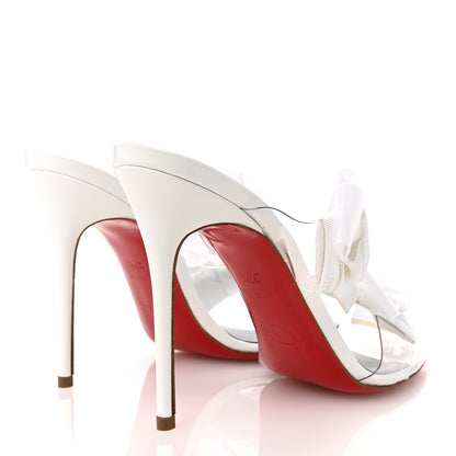 Christian Louboutin Patent PVC Delicanodo 100 Sandals 37.5 White 5 of 9