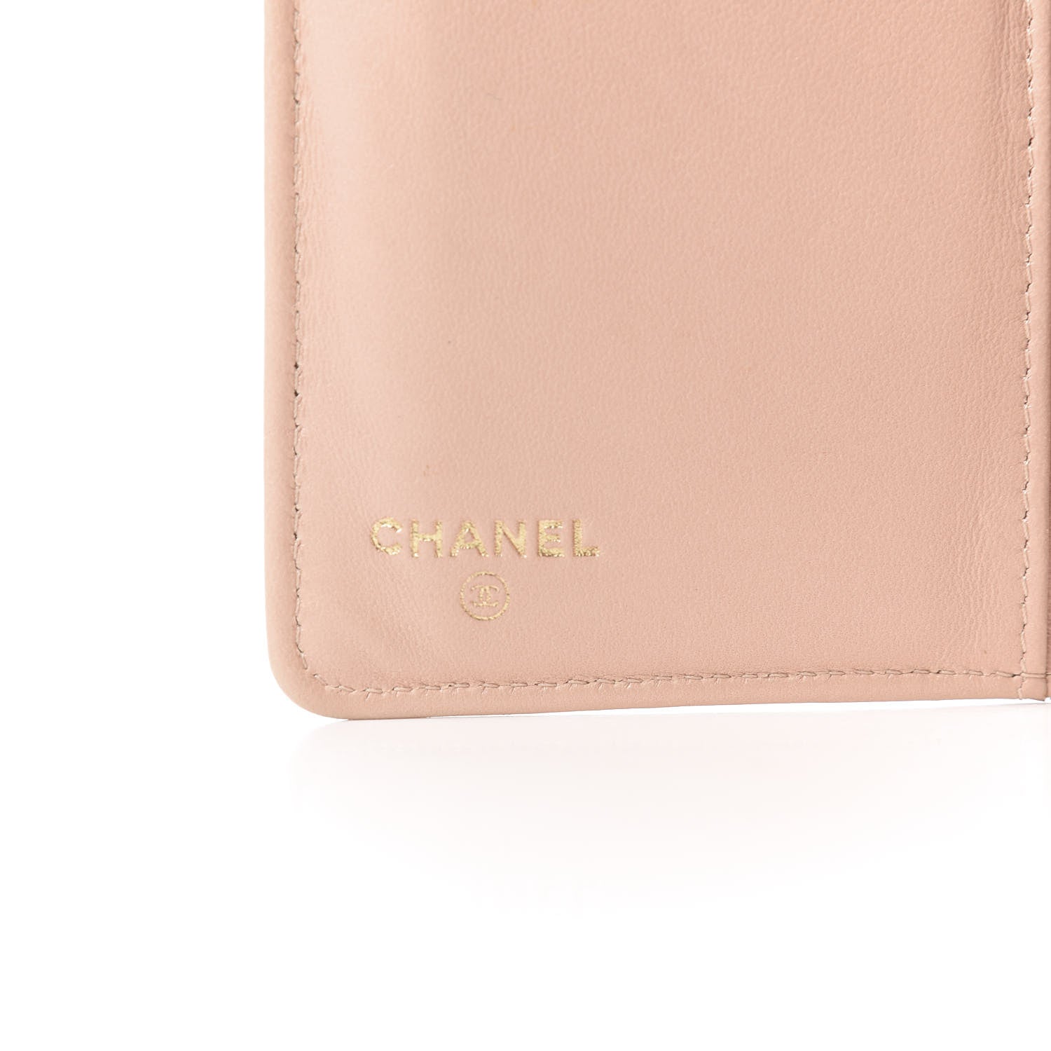 Chanel Iridescent Calfskin Quilted Boy Yen Wallet Light Pink 6 of 9