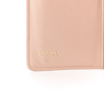 Chanel Iridescent Calfskin Quilted Boy Yen Wallet Light Pink 6 of 9