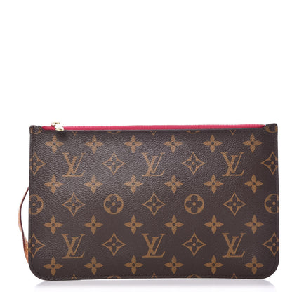 Louis Vuitton Monogram Neverfull MM GM Pochette Pivoine 1 of 10