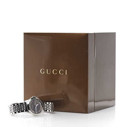 Gucci Stainless Steel 27mm G-Timeless Quartz Watch Brown 7 of 7