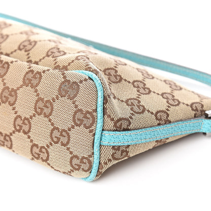 Gucci Monogram Boat Pochette Teal 9 of 10